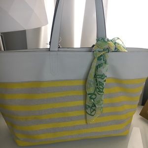 NWT Large striped tote